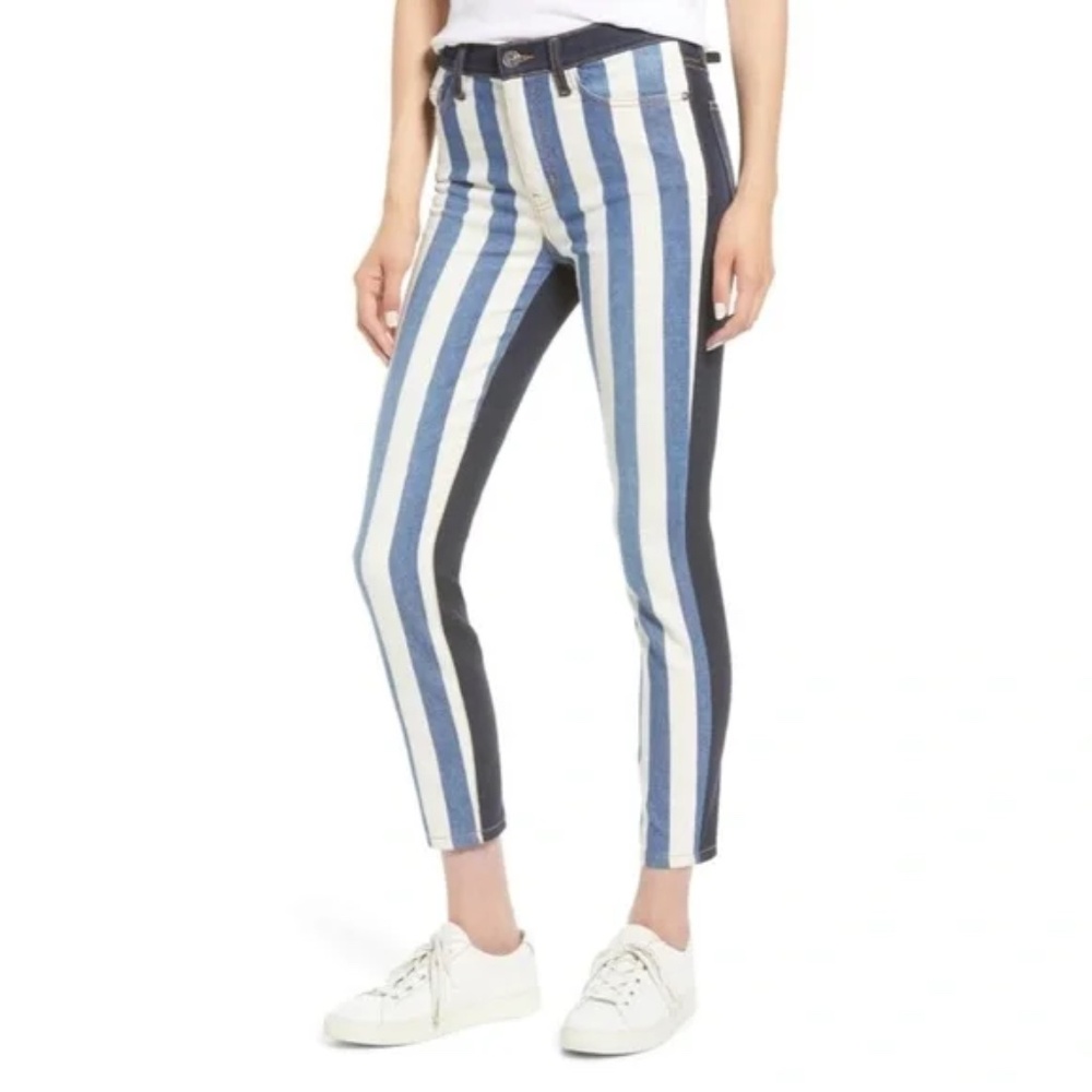 Current/Elliott Striped Jeans Size 27
